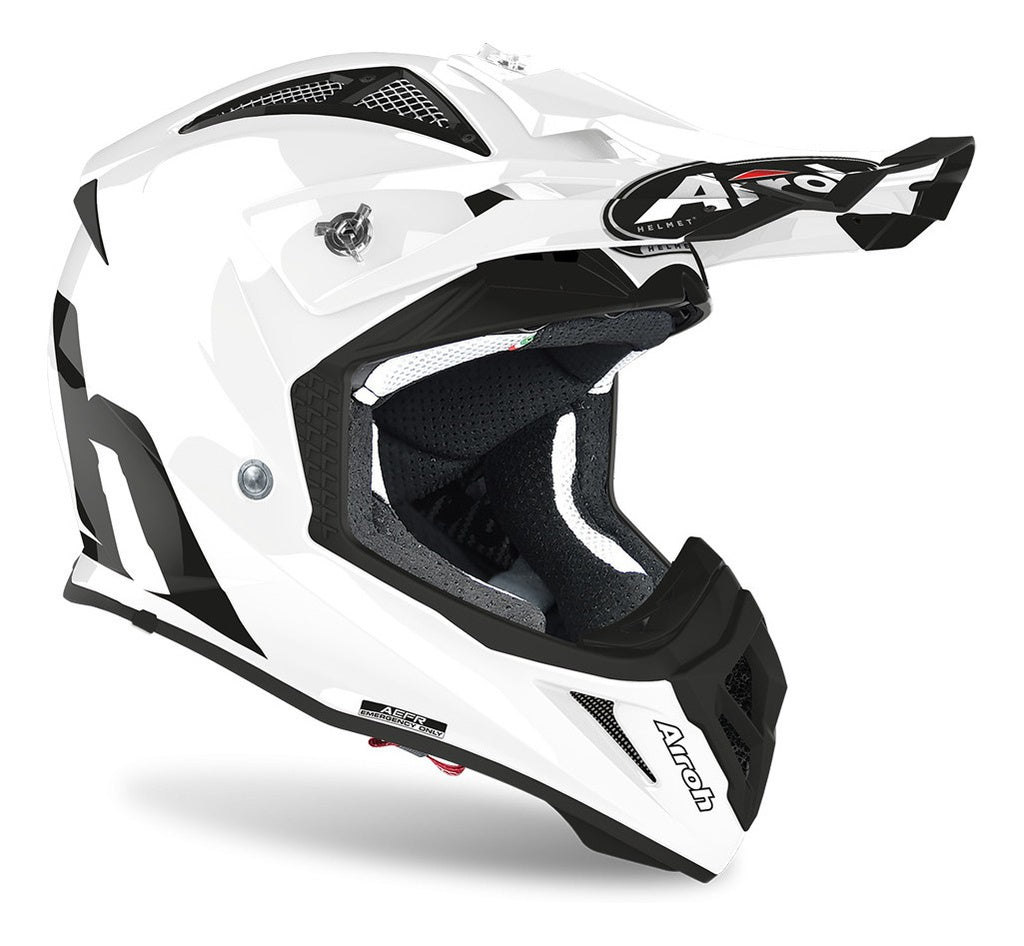 Casco Airoh Helmet Aviator Ace Color White Gloss