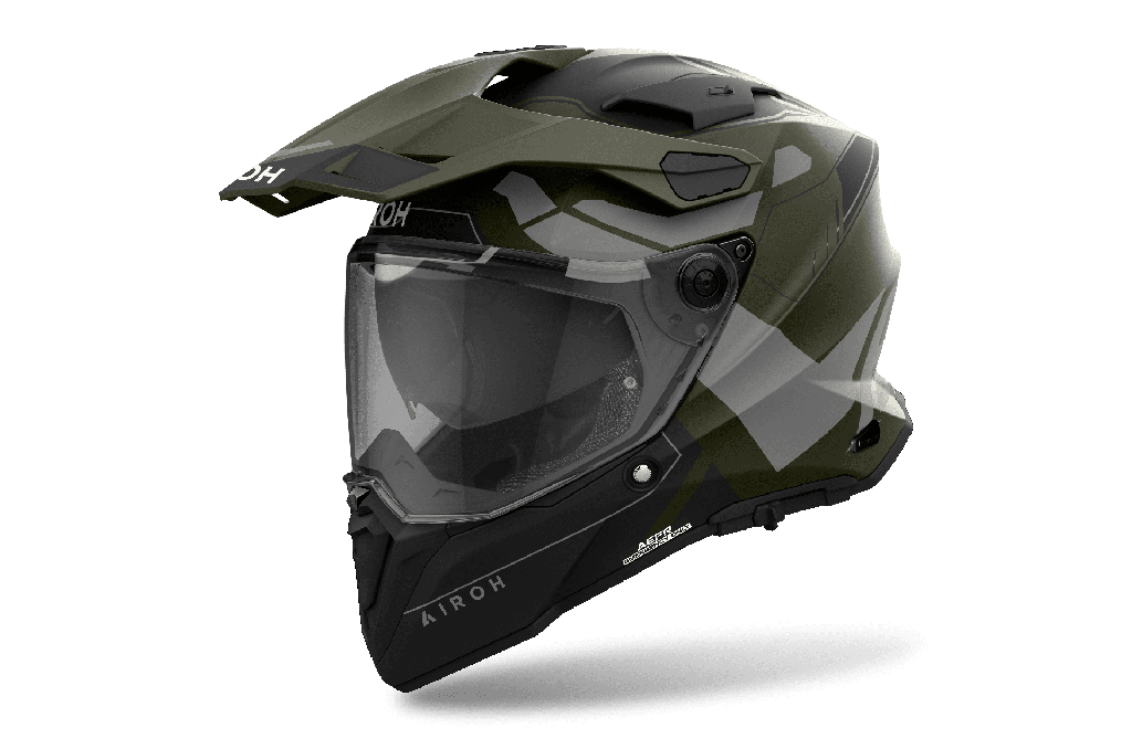 Casco Airoh Helmmet Commander 2 Reveal Military Green Matt