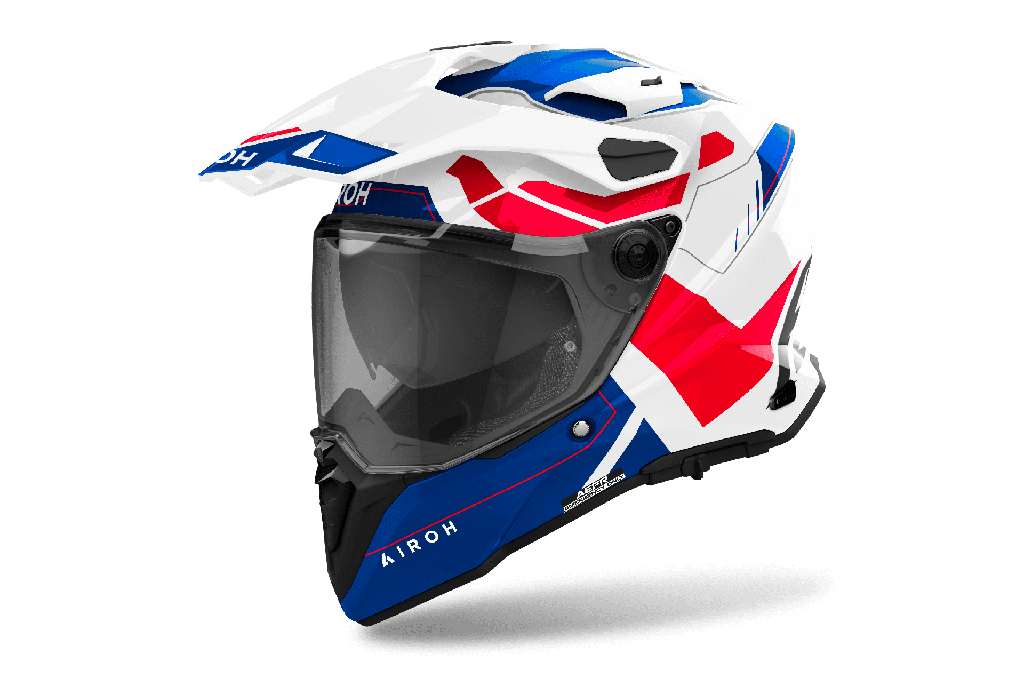 Casco Airoh Helmet Commander 2 Reveal Blue/Red Gloss