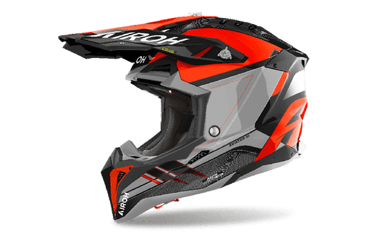 Casco Airoh Helmet Aviator 3 Saber Orange Gloss