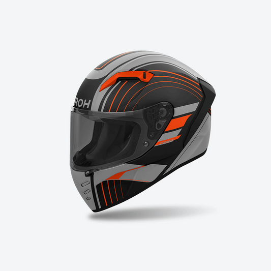 Casco Airoh Helmet Connor Achieve Orange Matt