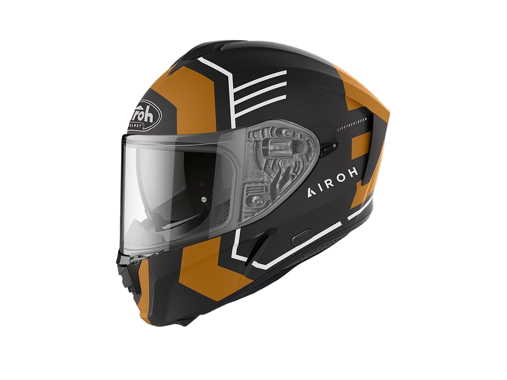 Casco Airoh Helmet Spark Thrill Gold Matt