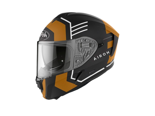 Casco Airoh Helmet Spark Thrill Gold Matt