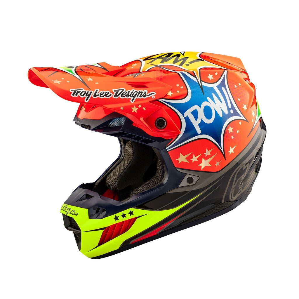 Casco Se5 Ece Composite Helmet; Coic Explosion Red Troy lee