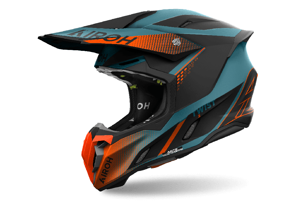 Casco Airoh Helmet Twist 3 Shard Orange Matt