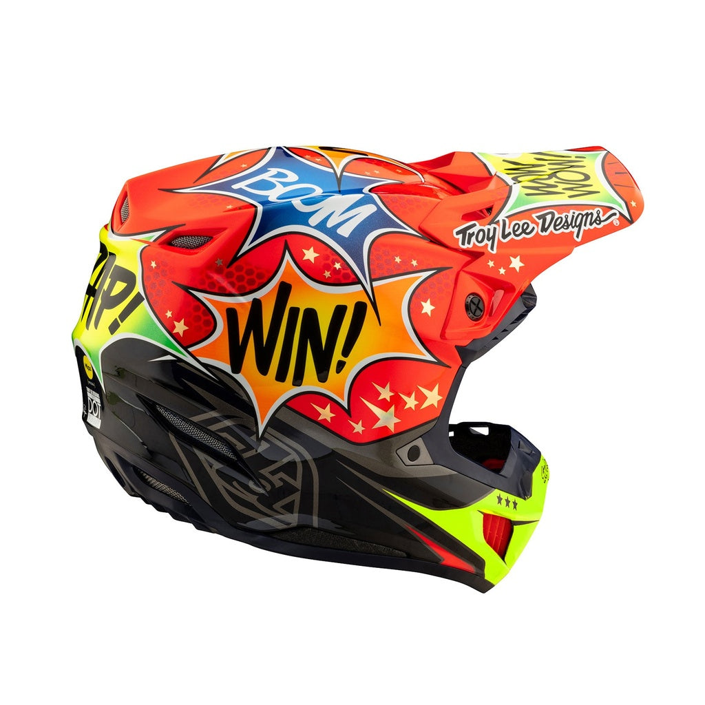 Casco Se5 Ece Composite Helmet; Coic Explosion Red Troy lee