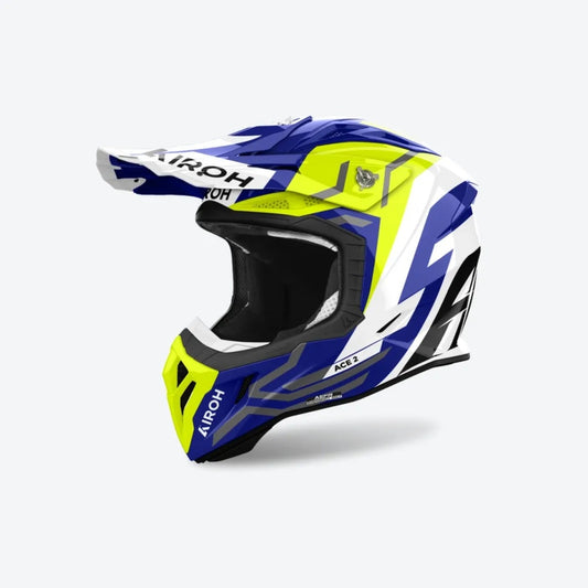 Casco Airoh Helmet Ace 2 Ground Yellow Gloss