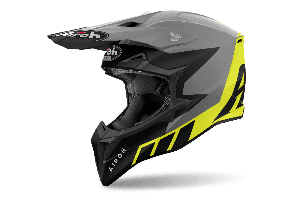 Casco Airoh Helmet Wraaap Reloaded Yellow Matt