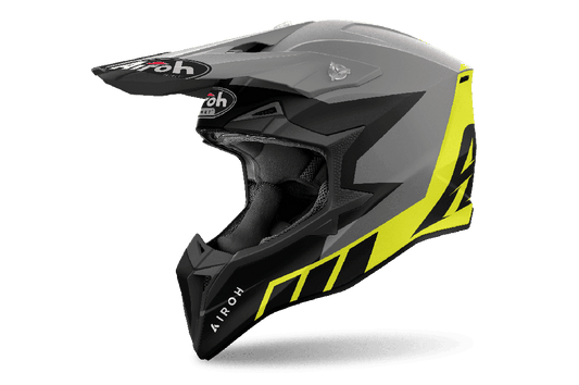 Casco Airoh Helmet Wraaap Reloaded Yellow Matt