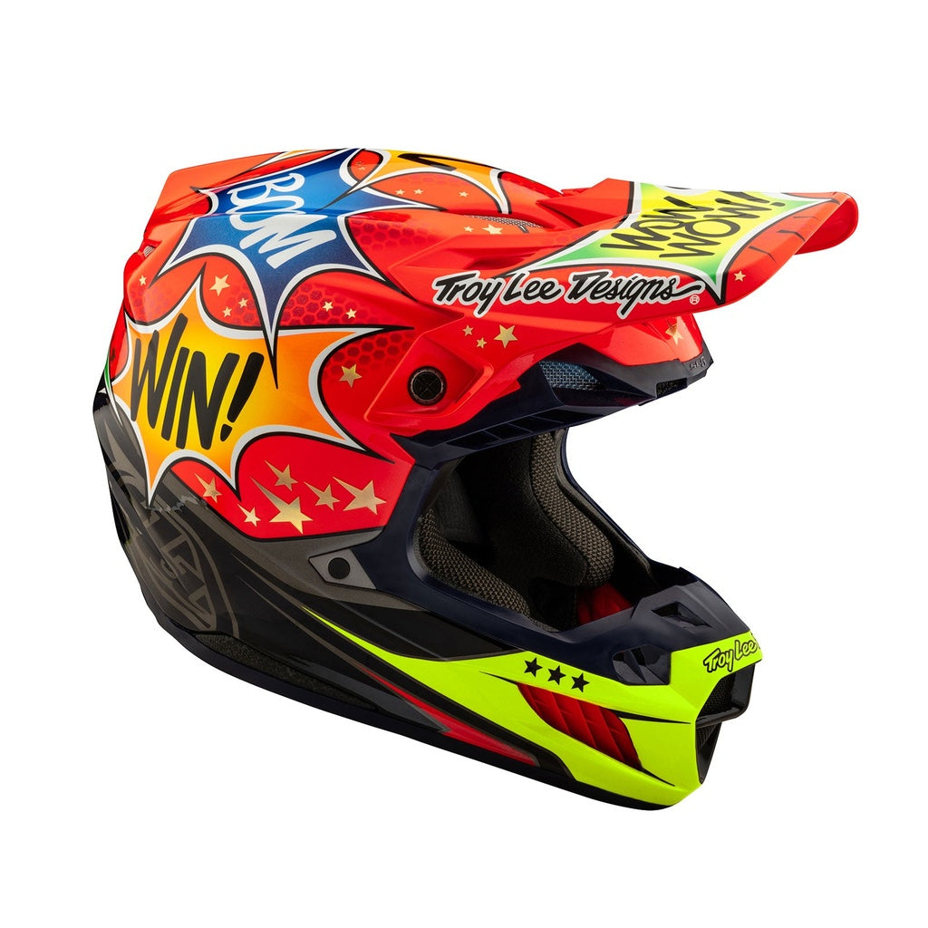 Casco Se5 Ece Composite Helmet; Coic Explosion Red Troy lee