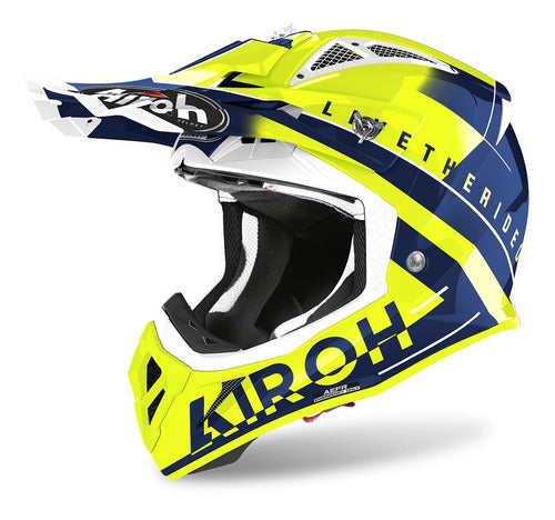 Casco Airoh Helmet Aviator Ace Amazr Blue Gloss