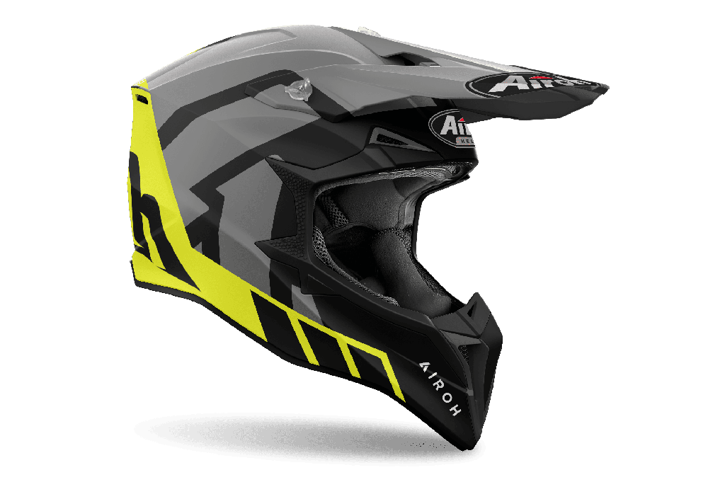 Casco Airoh Helmet Wraaap Reloaded Yellow Matt