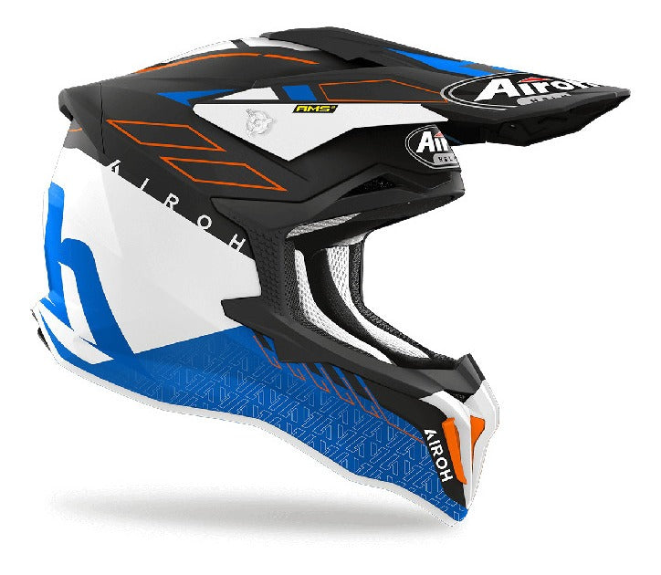 Casco Airoh Helmet Strycker Skin Blue Matt