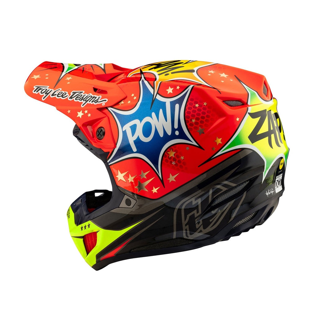 Casco Se5 Ece Composite Helmet; Coic Explosion Red Troy lee