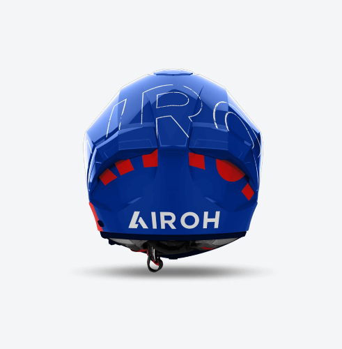 Casco Airoh Helmet Matryx Scope Blue/Red Gloss