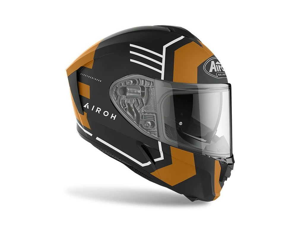 Casco Airoh Helmet Spark Thrill Gold Matt