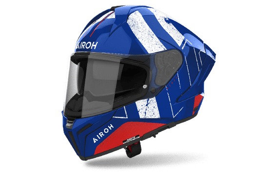 Casco Airoh Helmet Matryx Scope Blue/Red Gloss