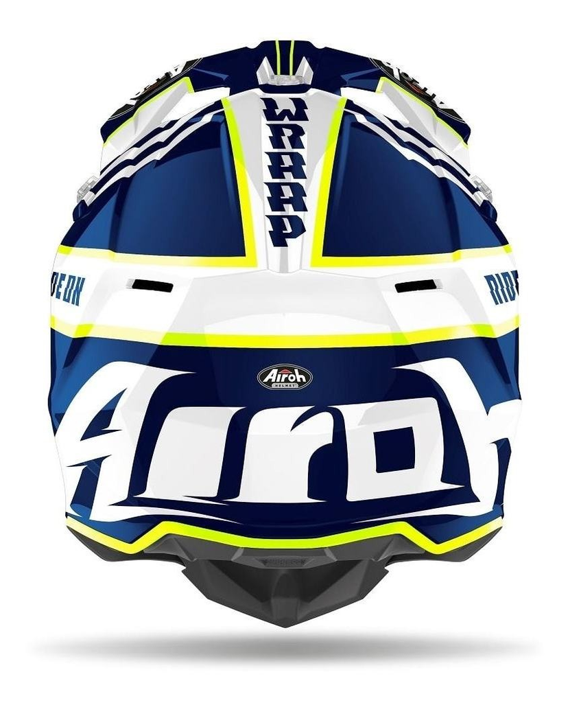 Casco Airoh Helmet Wraap Broken Blue Gloss